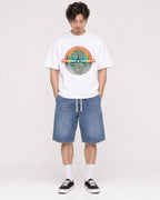 Mockup Boxy Heavyweight Tee White male full-body 03
