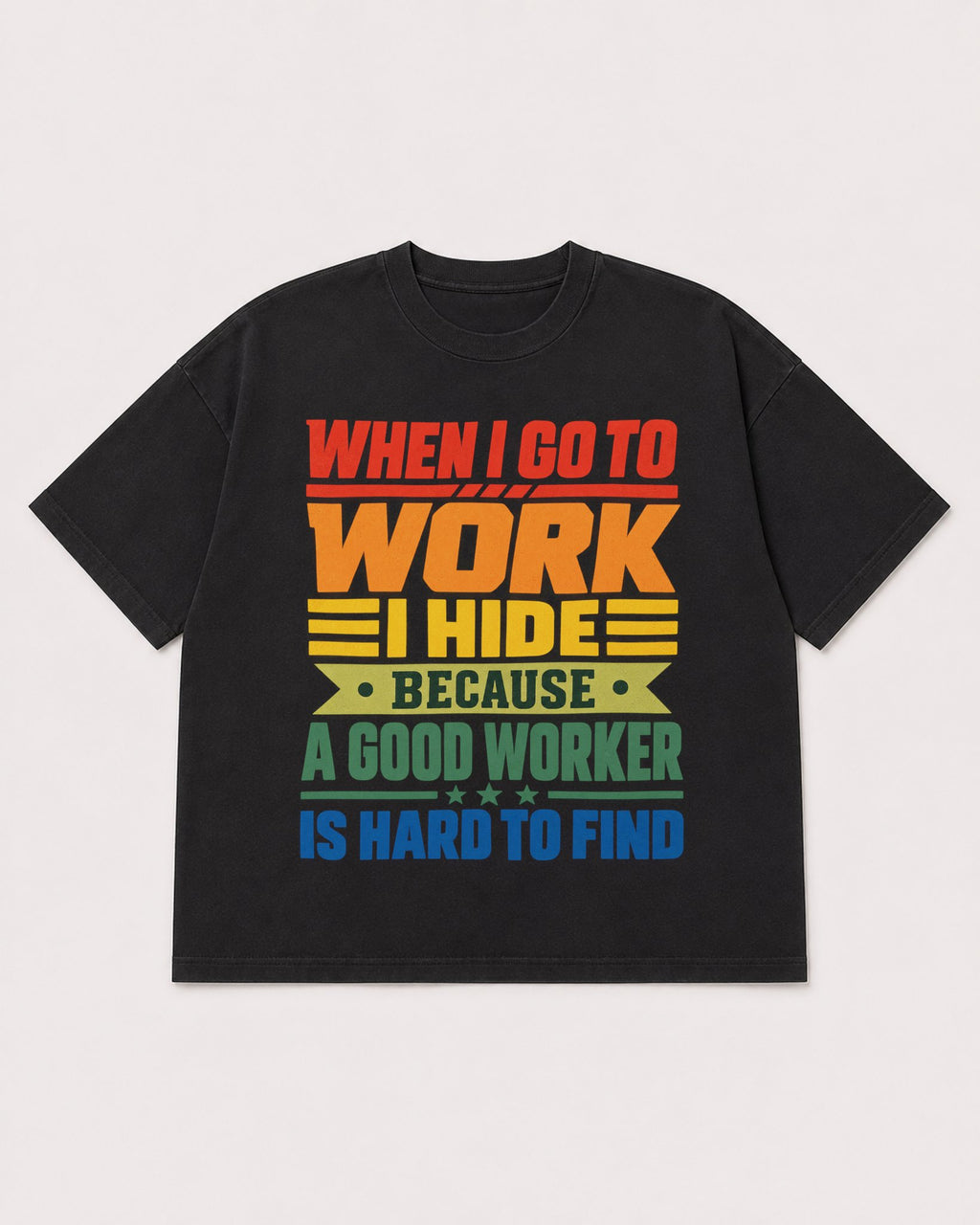 Mockup Boxy Heavyweight Tee Black product