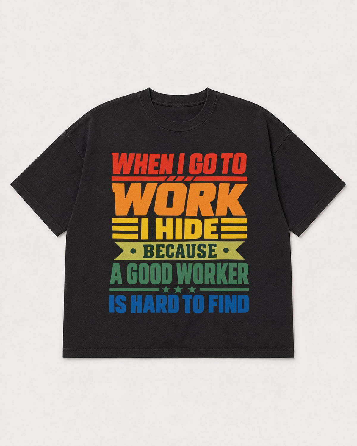 Mockup Boxy Heavyweight Tee Black product