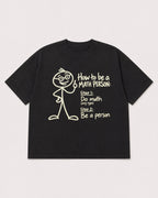 Mockup Boxy Heavyweight Tee Black product