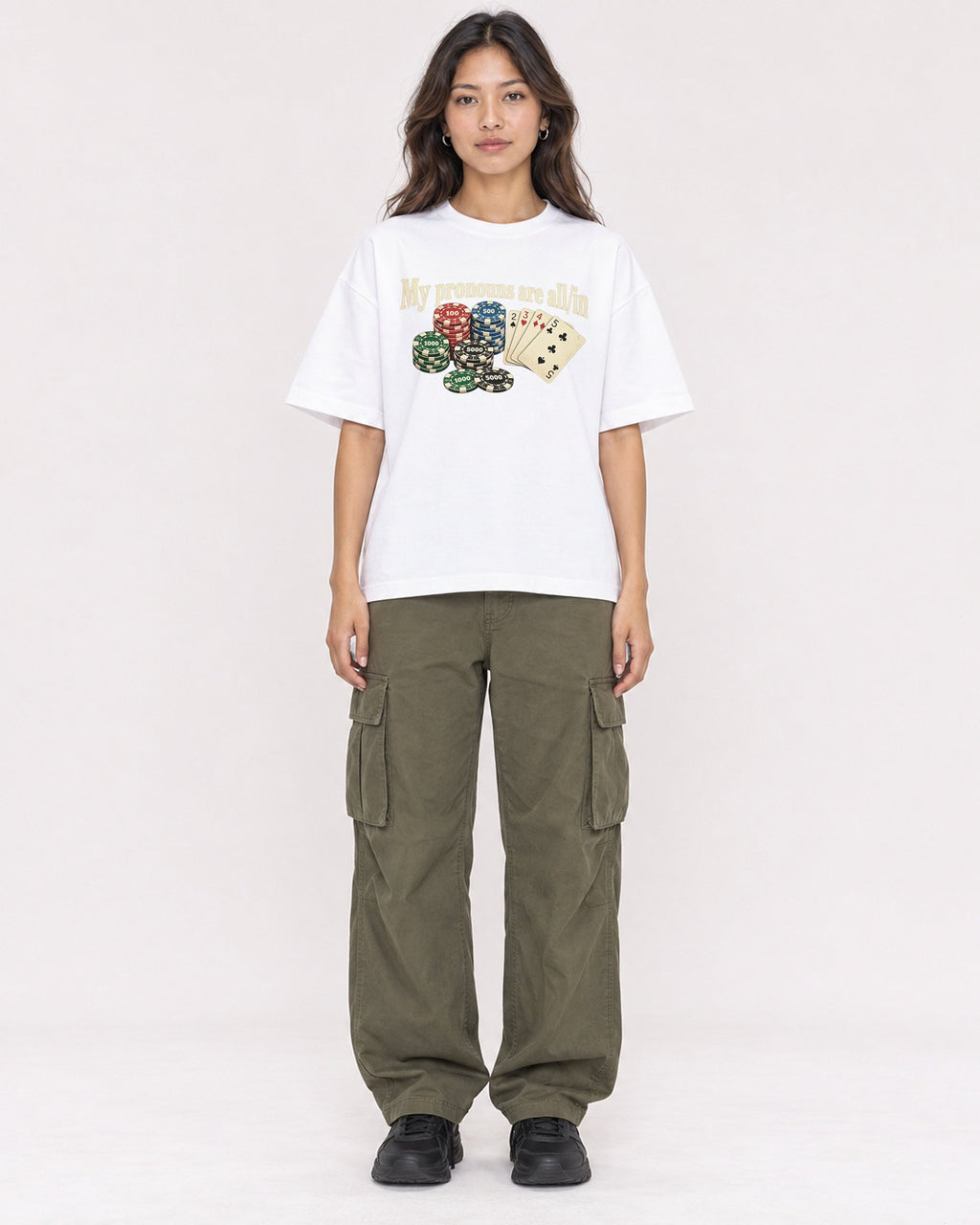 Mockup Boxy Heavyweight Tee White female full-body 02