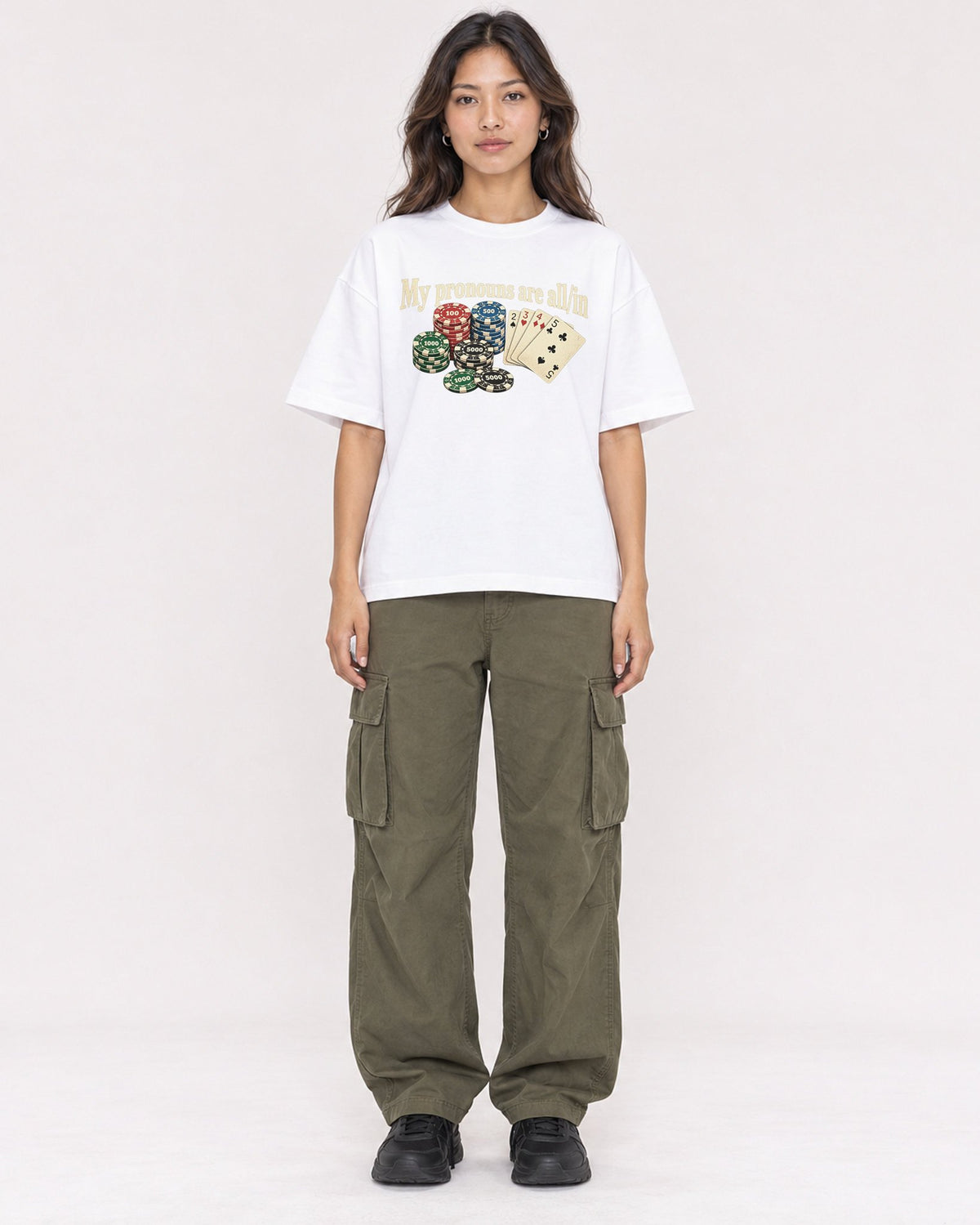 Mockup Boxy Heavyweight Tee White female full-body 02