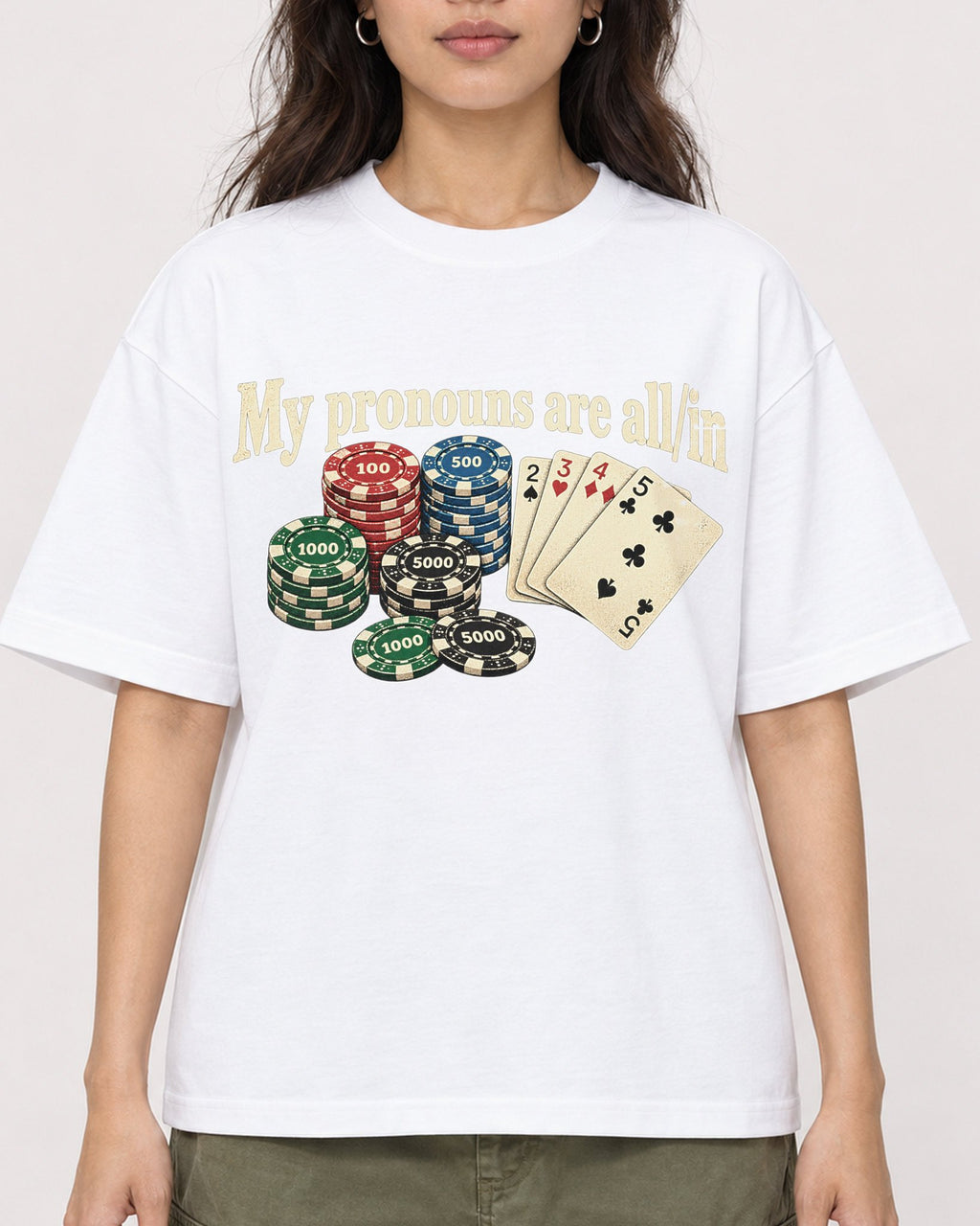 Mockup Boxy Heavyweight Tee White female close-up 02