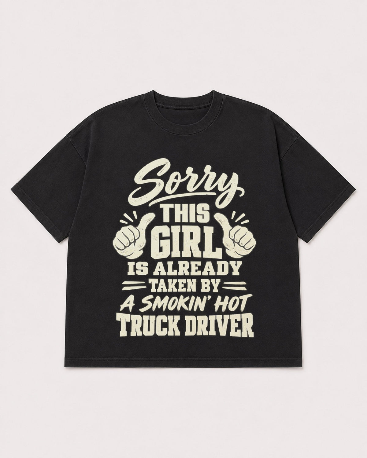 Mockup Boxy Heavyweight Tee Black product