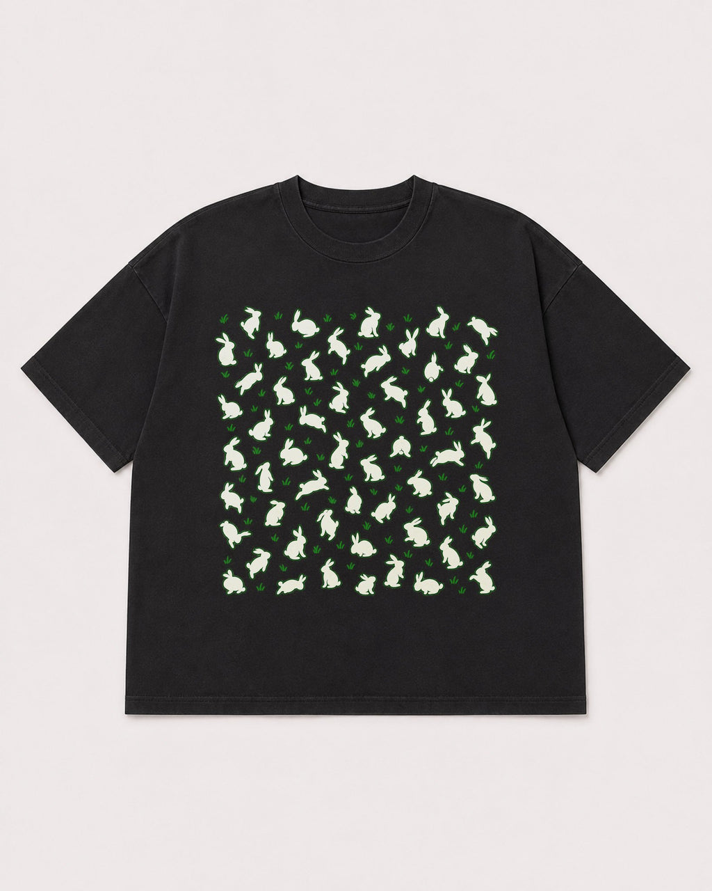 Mockup Boxy Heavyweight Tee Black product