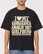 Mockup Boxy Heavyweight Tee Black male close-up 10
