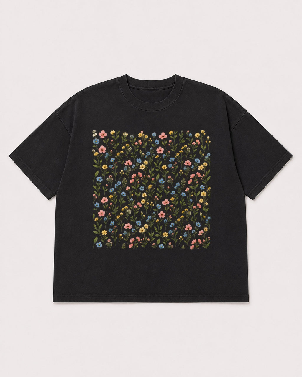 Mockup Boxy Heavyweight Tee Black product
