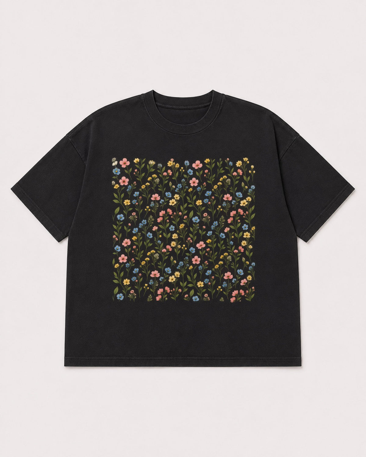 Mockup Boxy Heavyweight Tee Black product