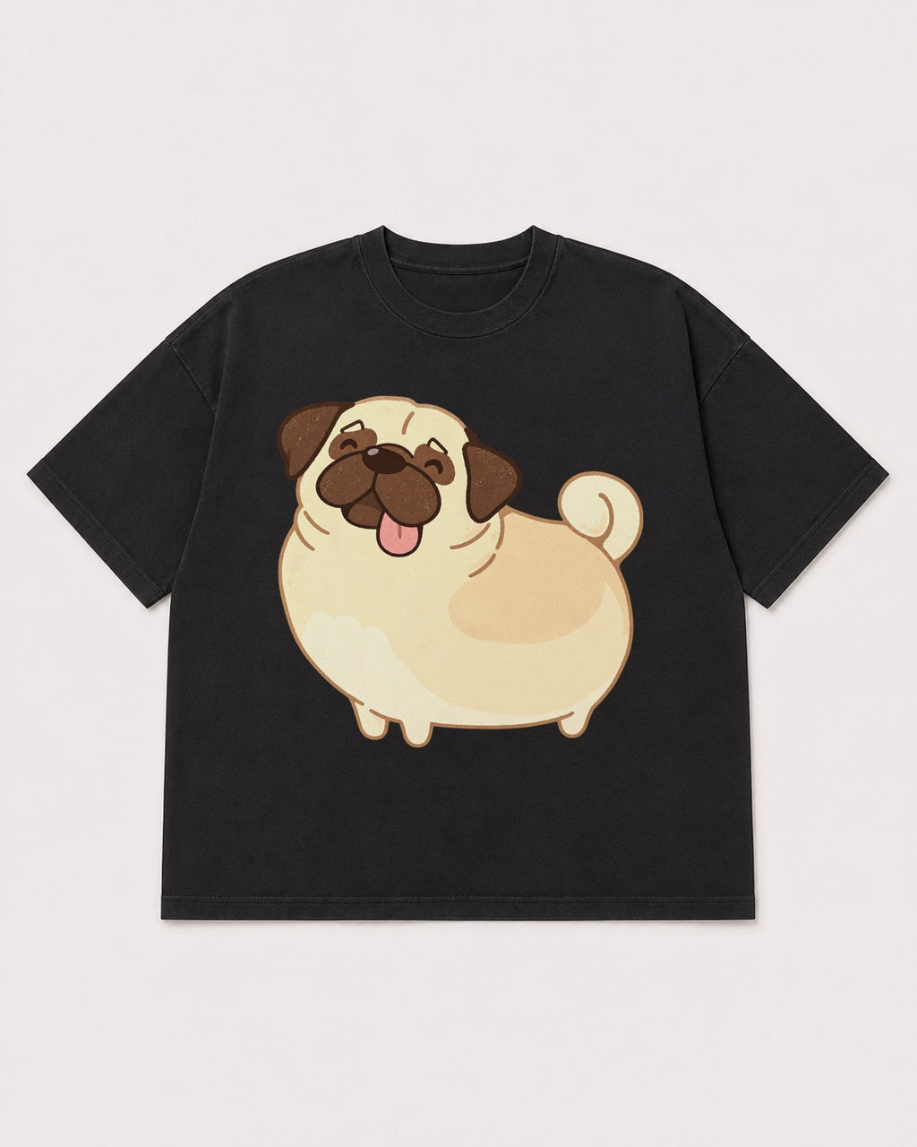 Mockup Boxy Heavyweight Tee Black product