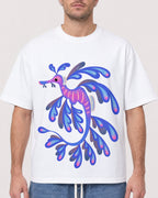 Mockup Boxy Heavyweight Tee White male close-up 08
