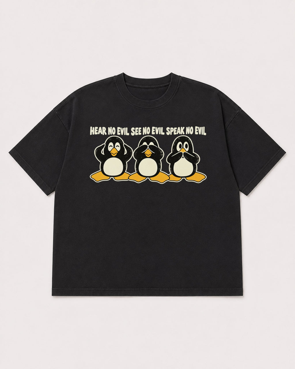 Mockup Boxy Heavyweight Tee Black product