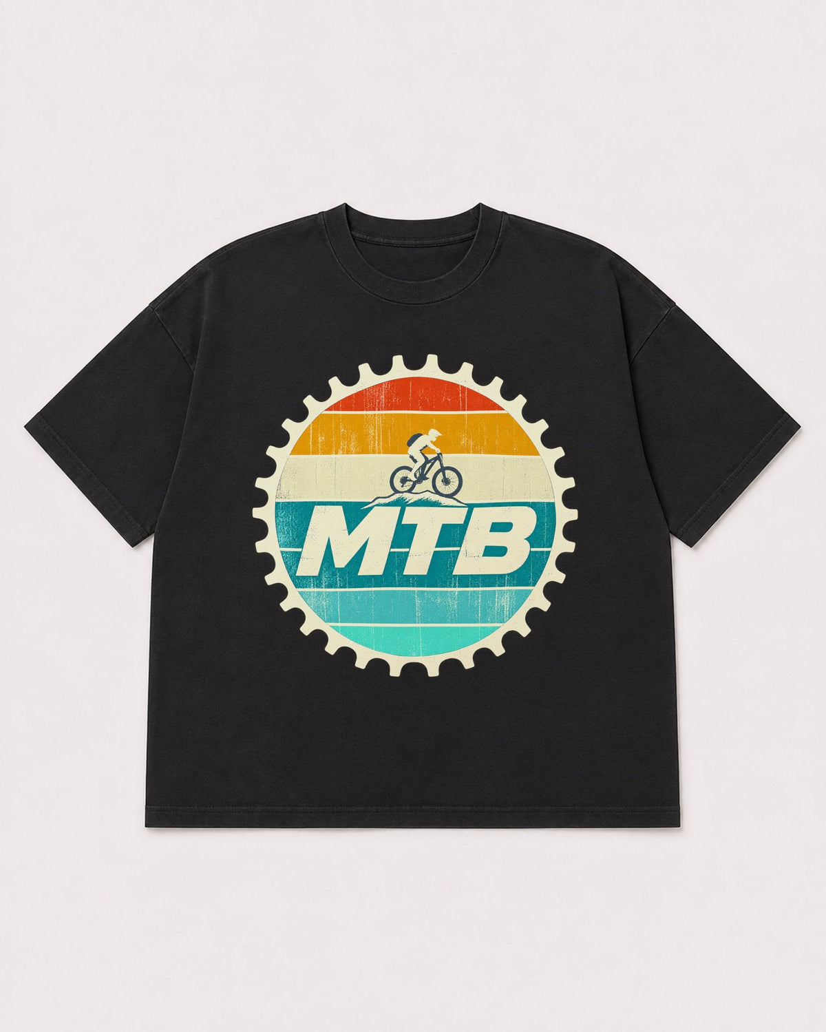 Mockup Boxy Heavyweight Tee Black product