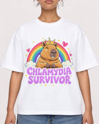 Mockup Boxy Heavyweight Tee White female close-up 20