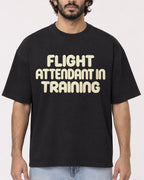 Mockup Boxy Heavyweight Tee Black male close-up 17