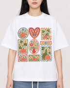 Mockup Boxy Heavyweight Tee White female close-up 01