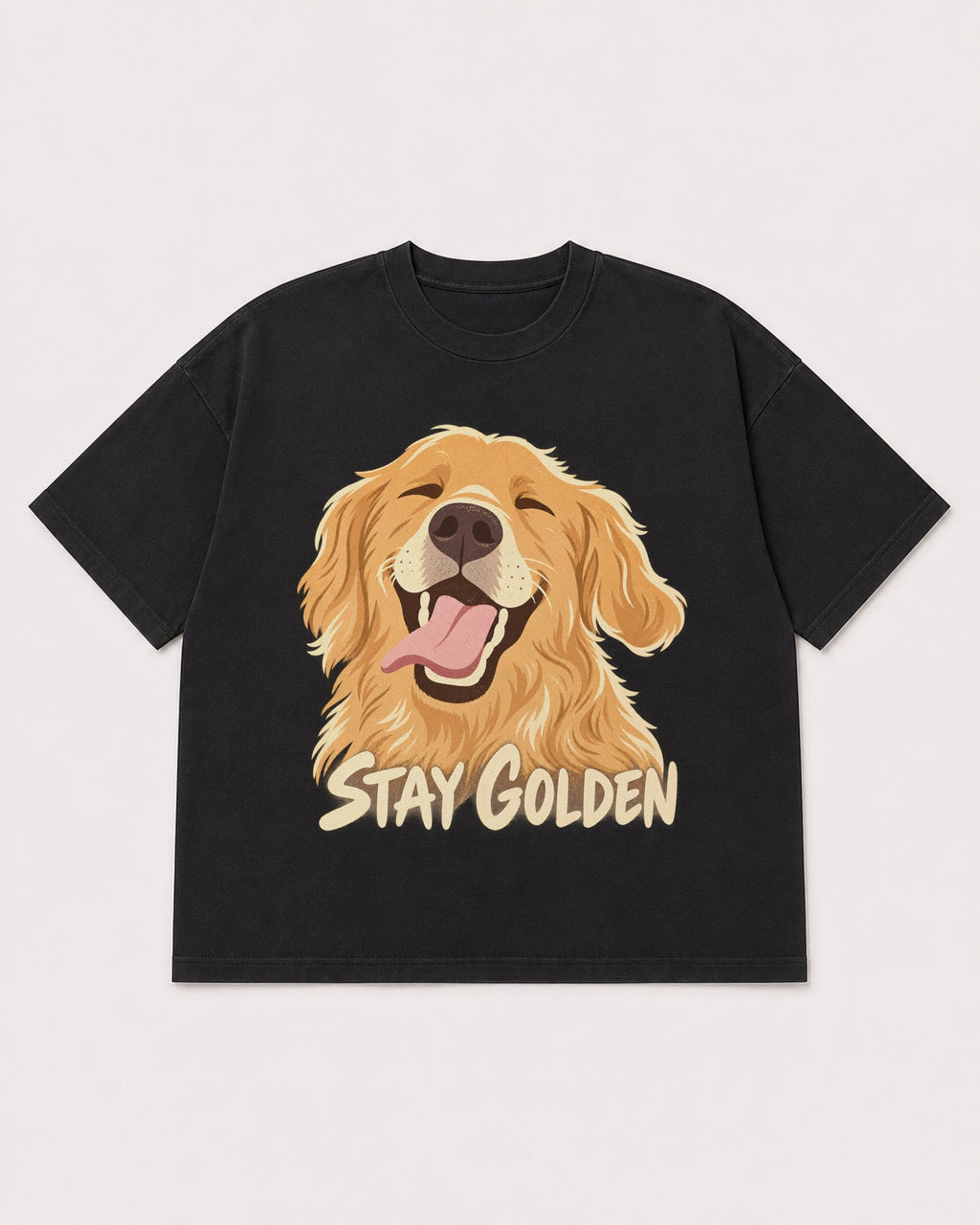 Mockup Boxy Heavyweight Tee Black product
