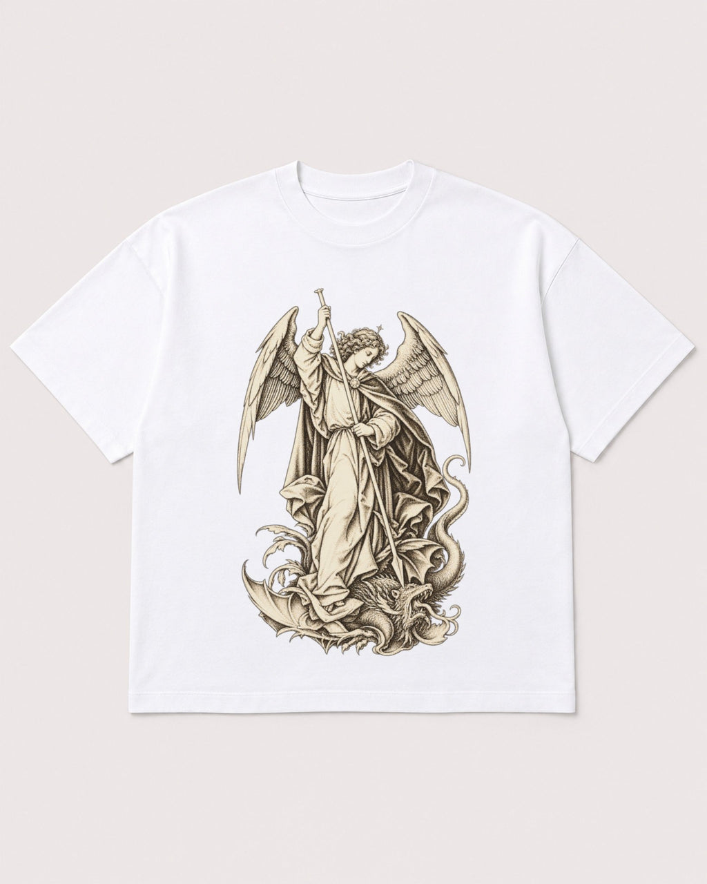 Mockup Boxy Heavyweight Tee White product