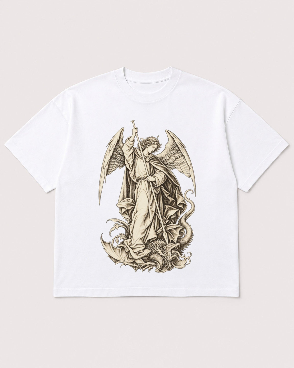 Mockup Boxy Heavyweight Tee White product