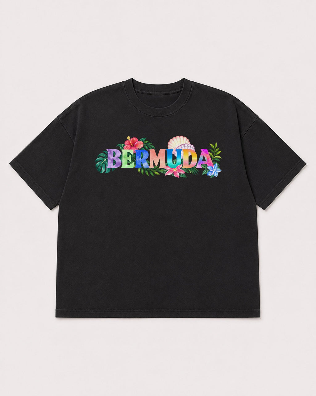 Mockup Boxy Heavyweight Tee Black product
