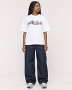 Mockup Boxy Heavyweight Tee White female full-body 04