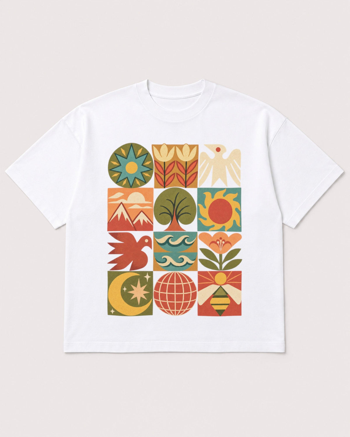 Mockup Boxy Heavyweight Tee White product