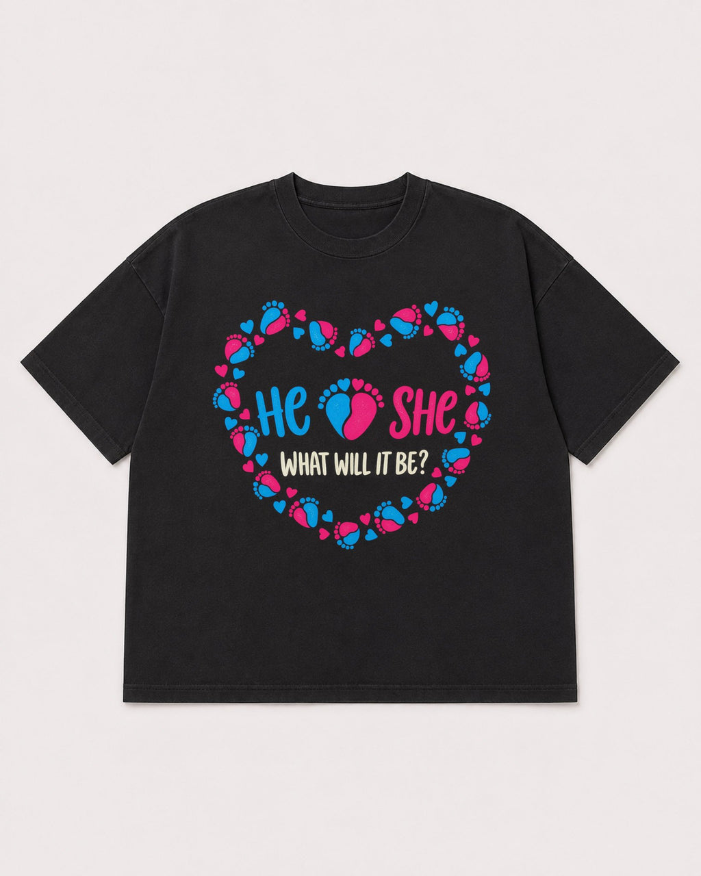 Mockup Boxy Heavyweight Tee Black product