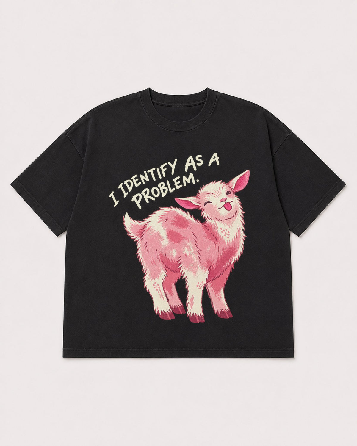 Mockup Boxy Heavyweight Tee Black product