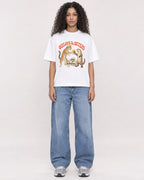 Mockup Boxy Heavyweight Tee White female full-body 10