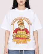 Mockup Boxy Heavyweight Tee White female close-up 01