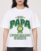 Mockup Boxy Heavyweight Tee White female close-up 03