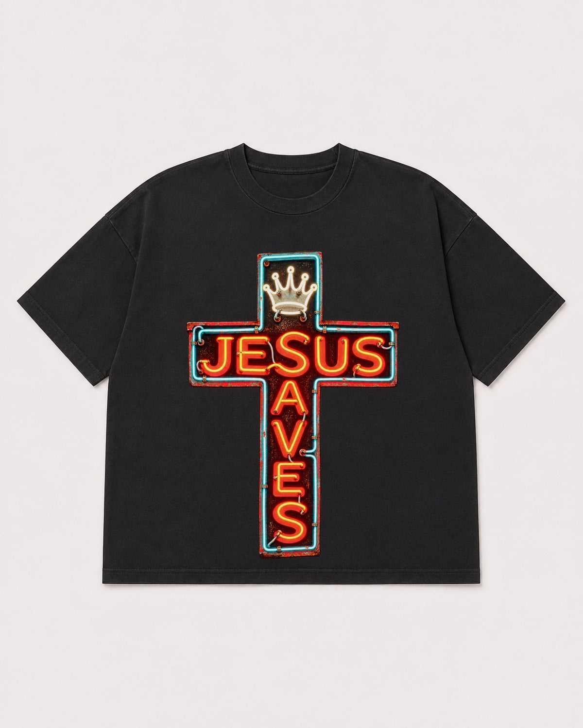 Mockup Boxy Heavyweight Tee Black product