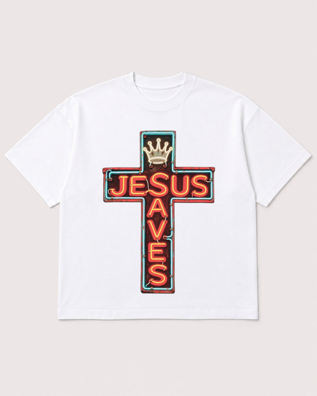Mockup Boxy Heavyweight Tee White product