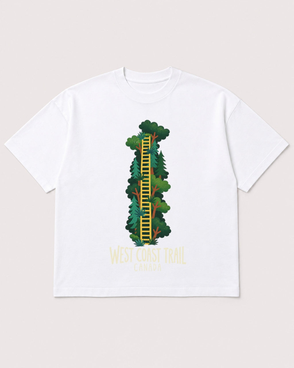 Mockup Boxy Heavyweight Tee White product