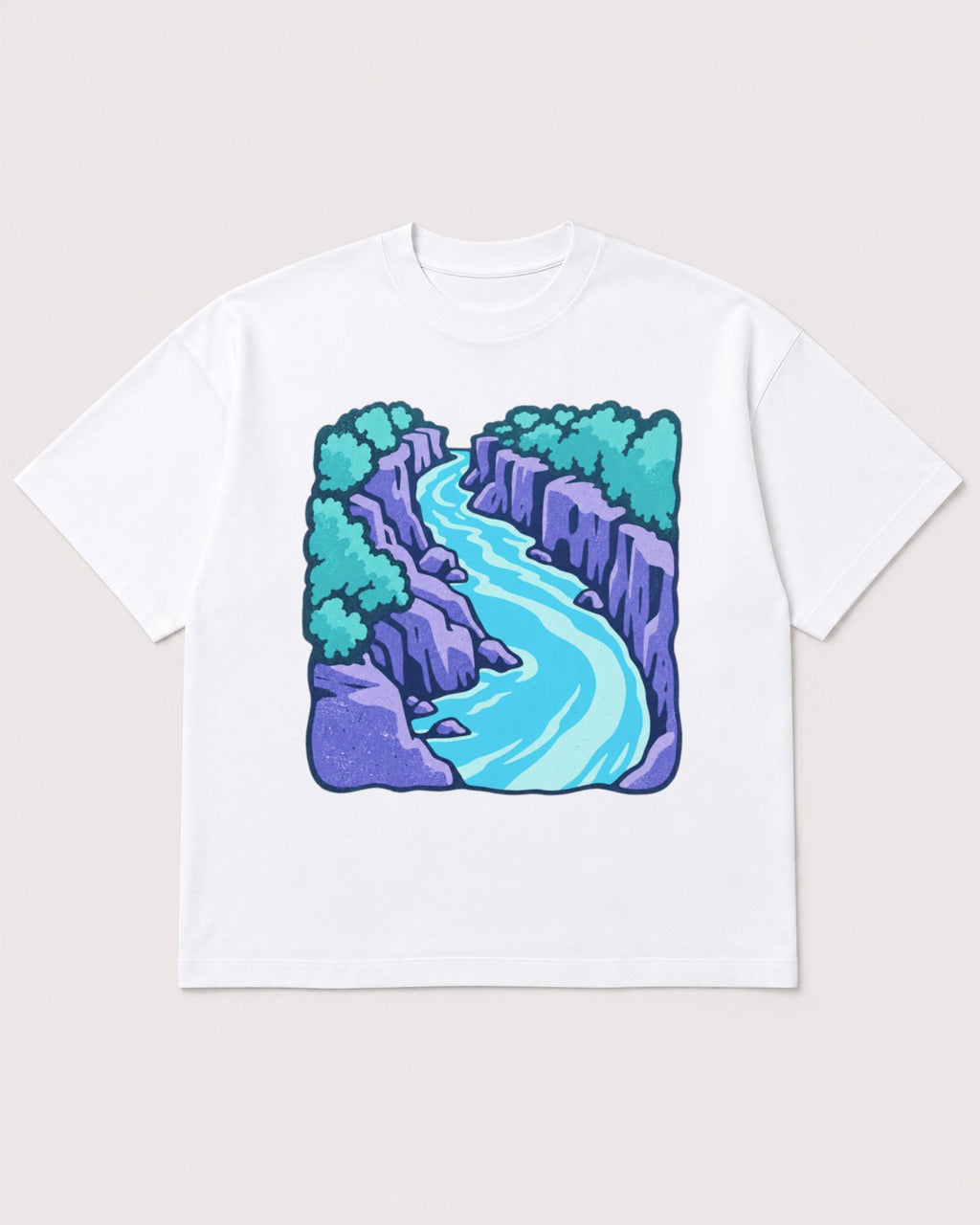 Mockup Boxy Heavyweight Tee White product