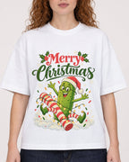 Mockup Boxy Heavyweight Tee White female close-up 09