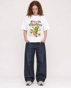 Mockup Boxy Heavyweight Tee White female full-body 09