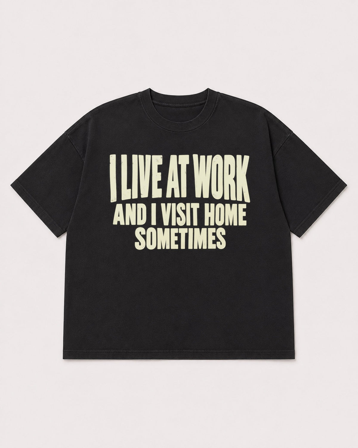 Mockup Boxy Heavyweight Tee Black product
