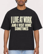 Mockup Boxy Heavyweight Tee Black male close-up 05