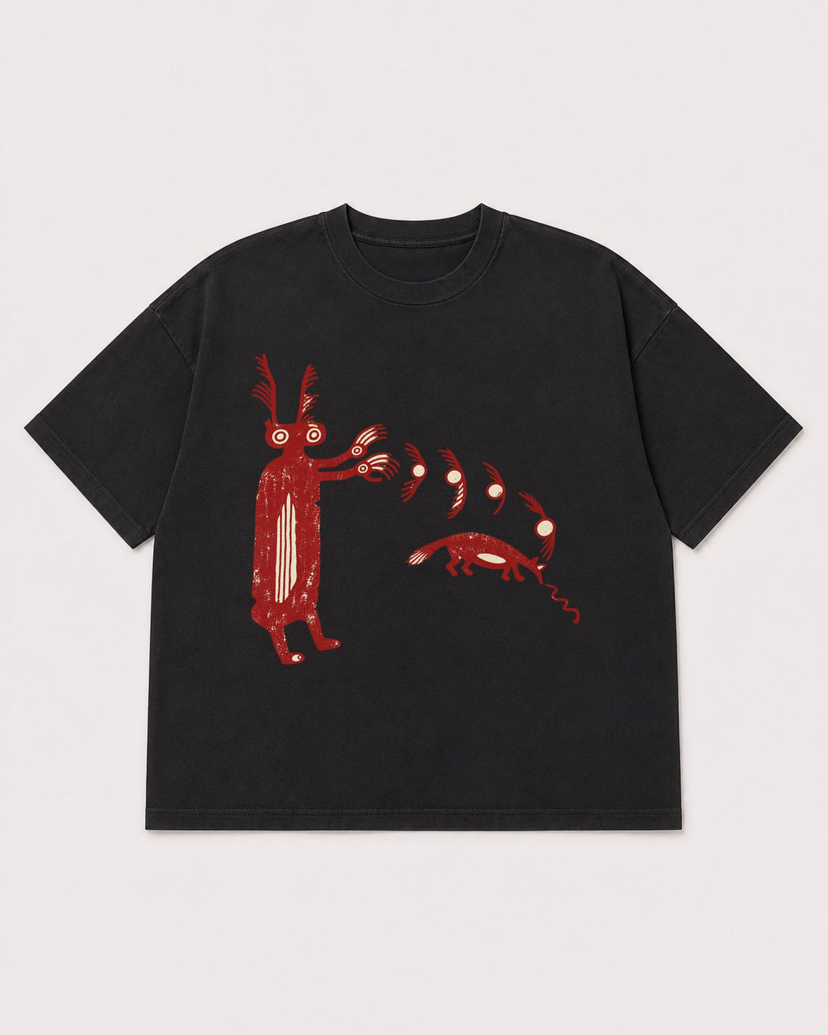 Mockup Boxy Heavyweight Tee Black product