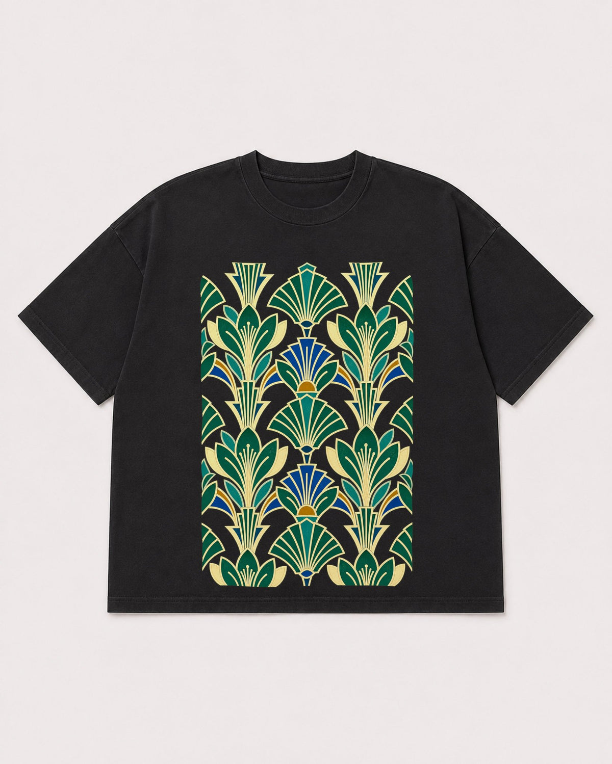 Mockup Boxy Heavyweight Tee Black product