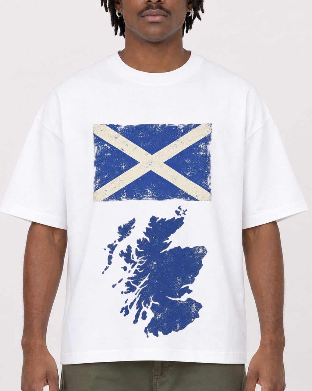 Mockup Boxy Heavyweight Tee White male close-up 04