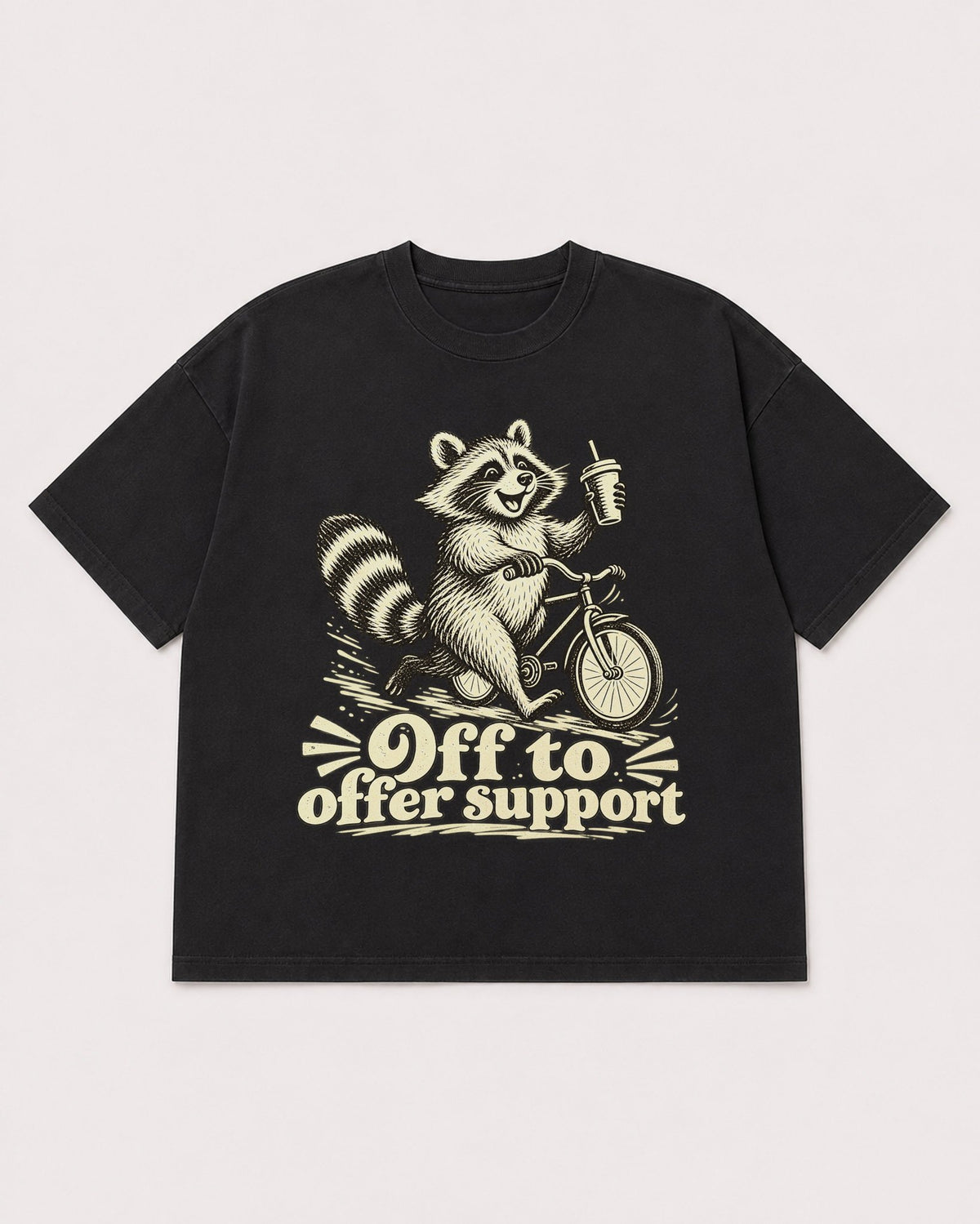Mockup Boxy Heavyweight Tee Black product
