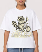 Mockup Boxy Heavyweight Tee White female close-up 16