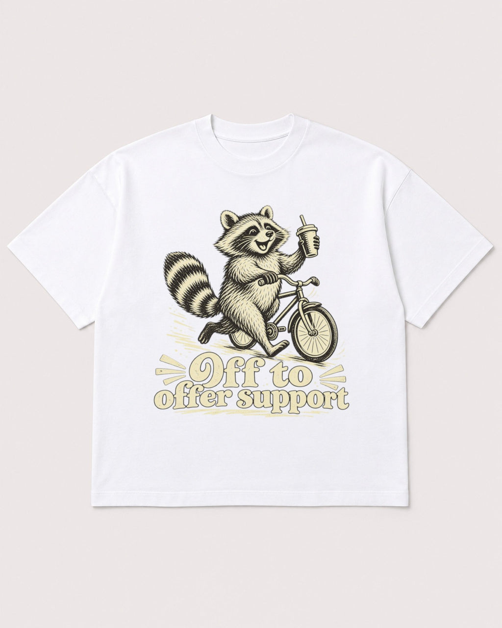 Mockup Boxy Heavyweight Tee White product