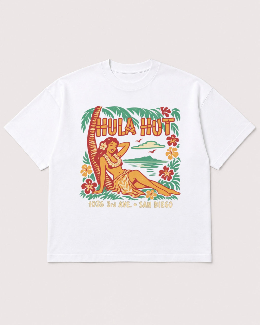 Mockup Boxy Heavyweight Tee White product