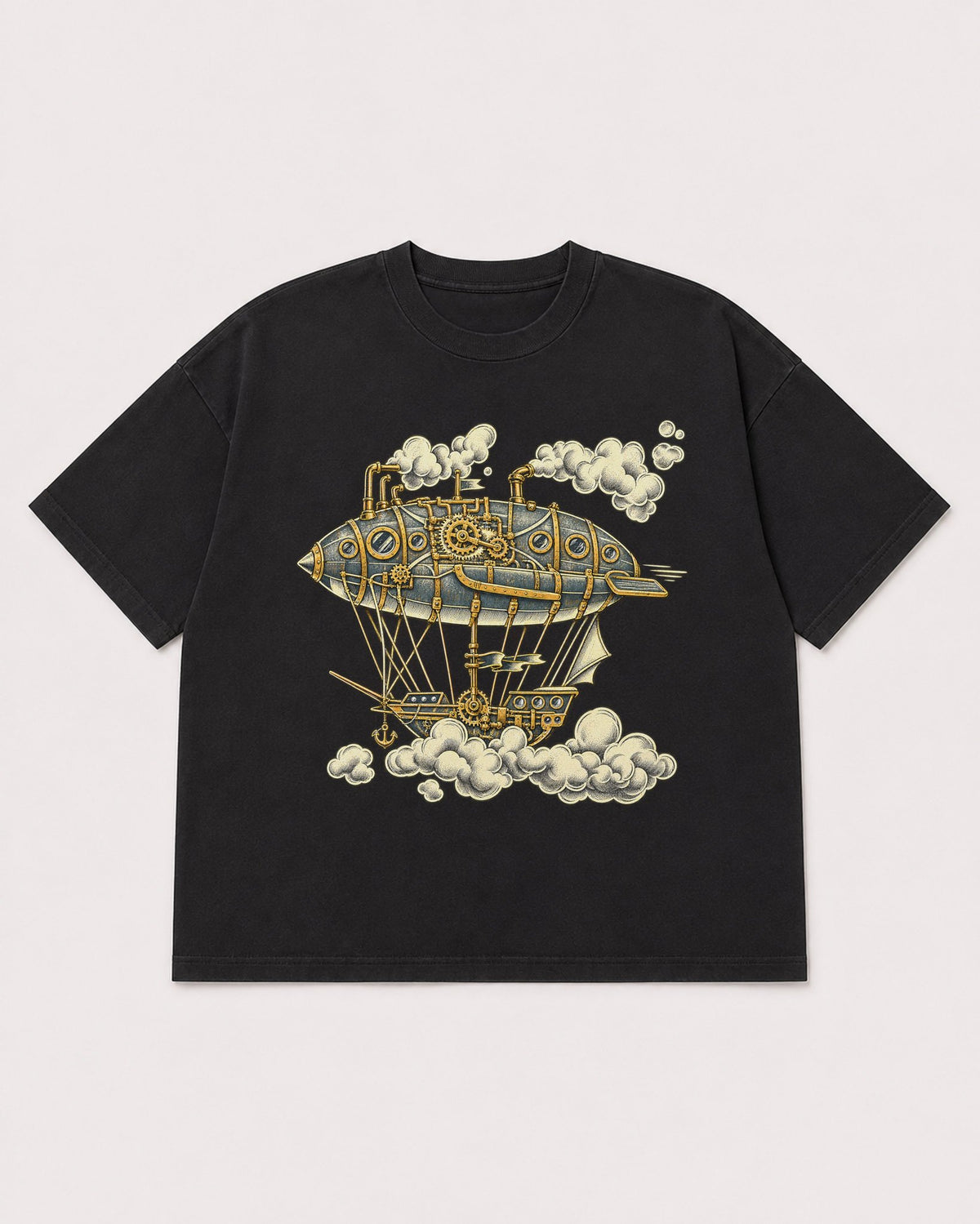 Mockup Boxy Heavyweight Tee Black product
