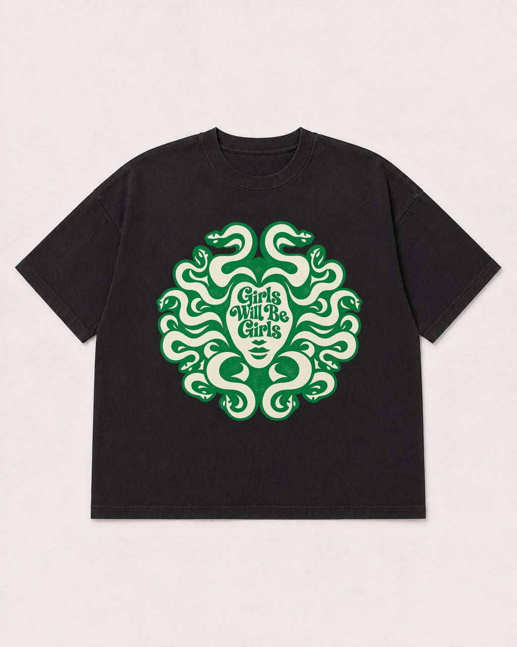 Mockup Boxy Heavyweight Tee Black product