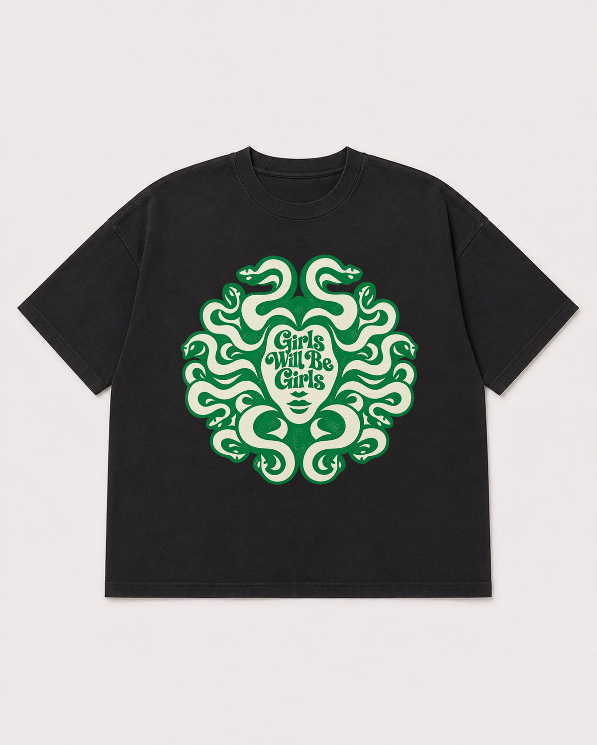 Mockup Boxy Heavyweight Tee Black product