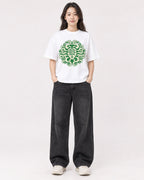 Mockup Boxy Heavyweight Tee White female full-body 03