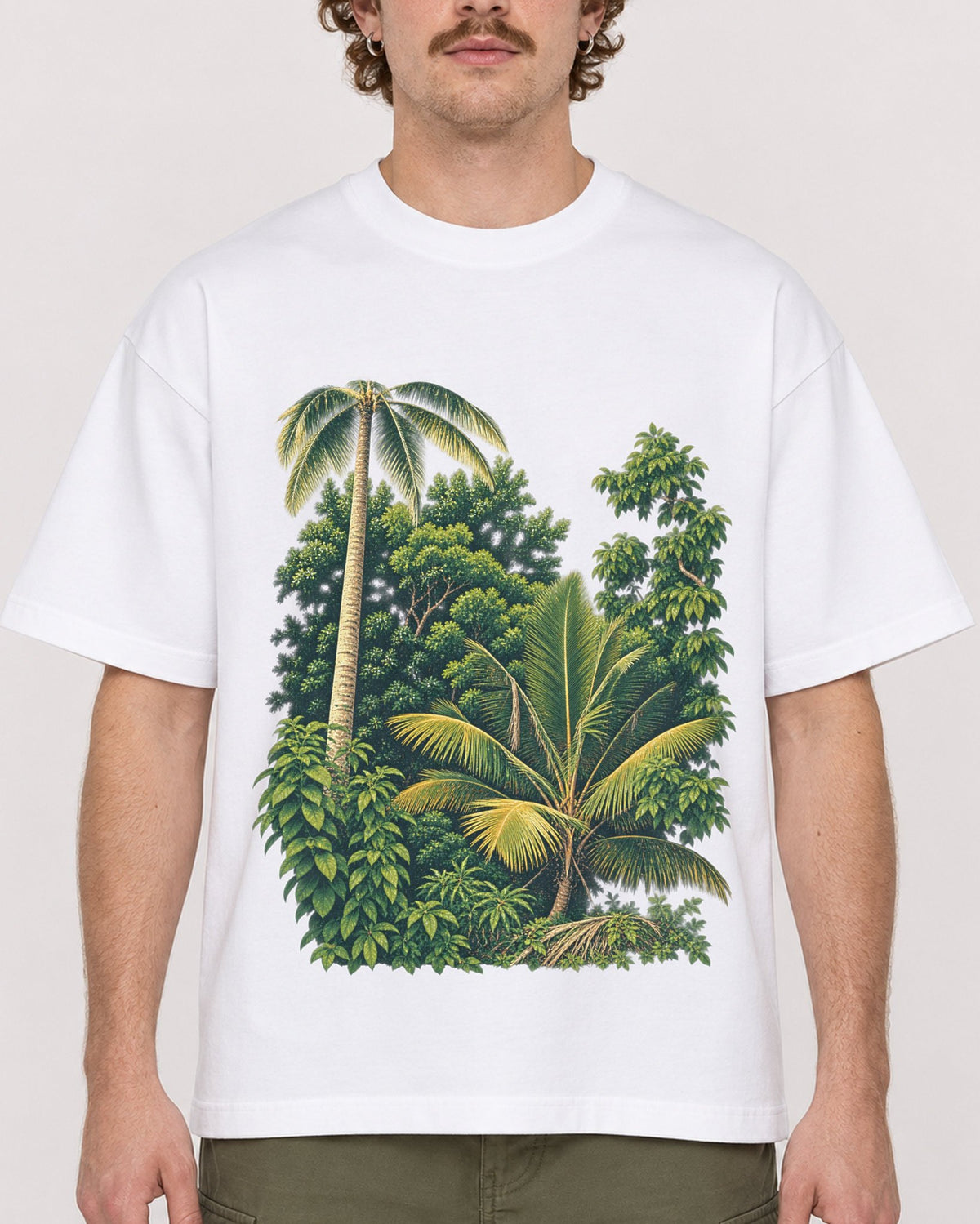 Mockup Boxy Heavyweight Tee White male close-up 09